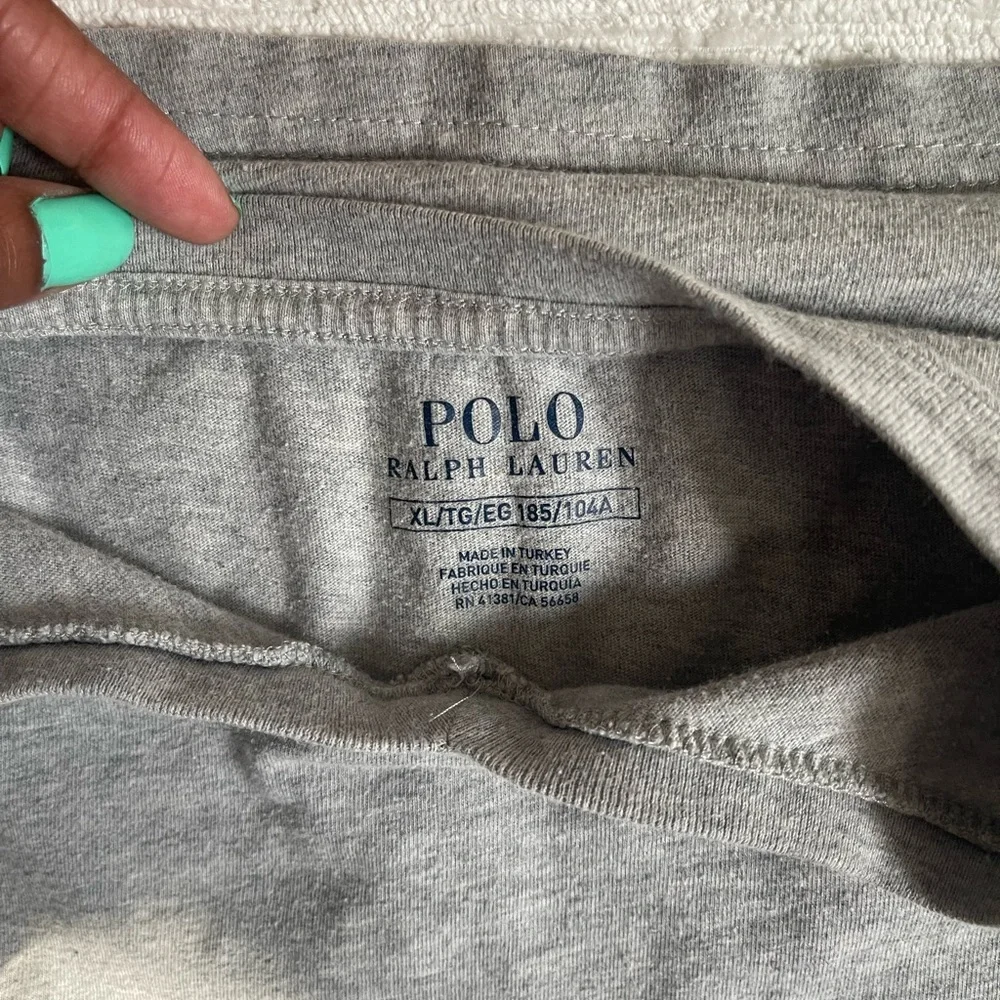 Boy’s Ralph Lauren Crewneck & V-Neck Tee Bundle - Orange, blue, gray